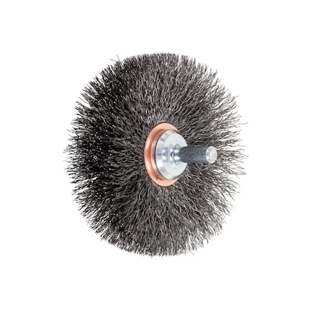 Pferd Mtd Crimped Wheel Brsh, .008 CS Wire, 3 82898